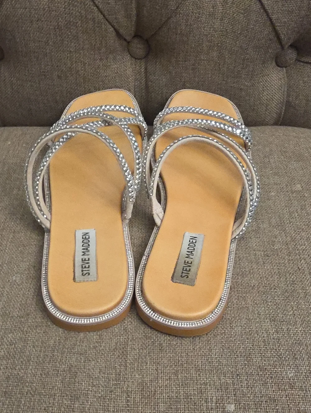 Steve Madden Jeweled Flat Sandals